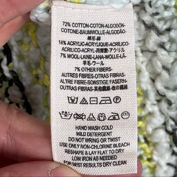 Free People‎ Marled Songbird Chunky Knit Pullover Sweater V-Neck Revolve Boho S - Picture 10 of 13